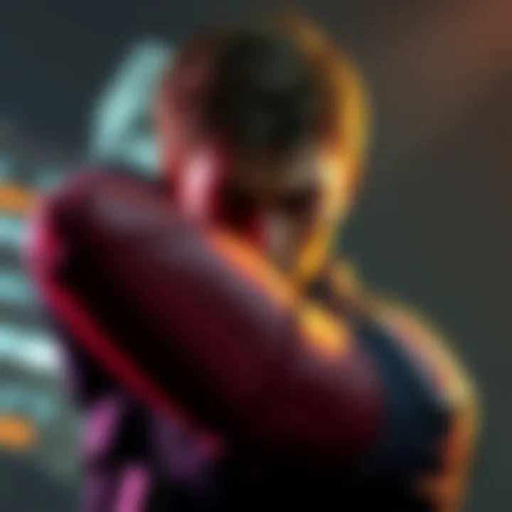 Leon Kennedy from Resident Evil with a focus on his elbow, showing how it twists awkwardly.