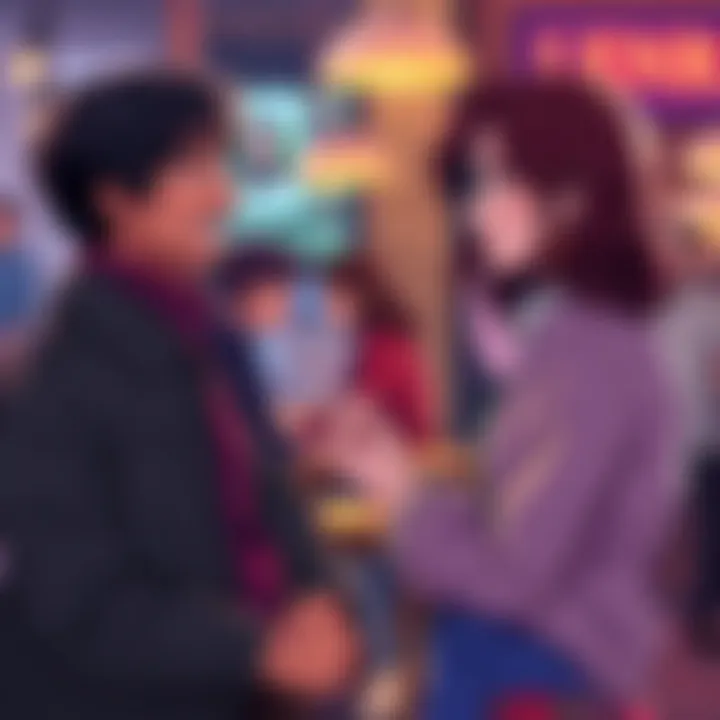 Leon and Ada sharing a light moment, discussing their friendship, with a backdrop of a casual setting