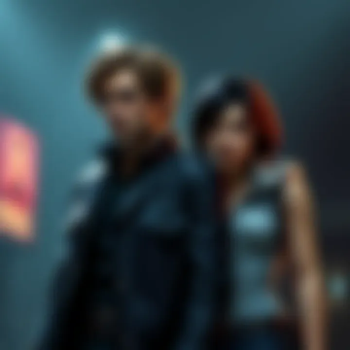 Leon and Ada's Relationship Leon Kennedy and Ada Wong standing together in an intense moment, reflecting their complicated relationship in the Resident Evil series.