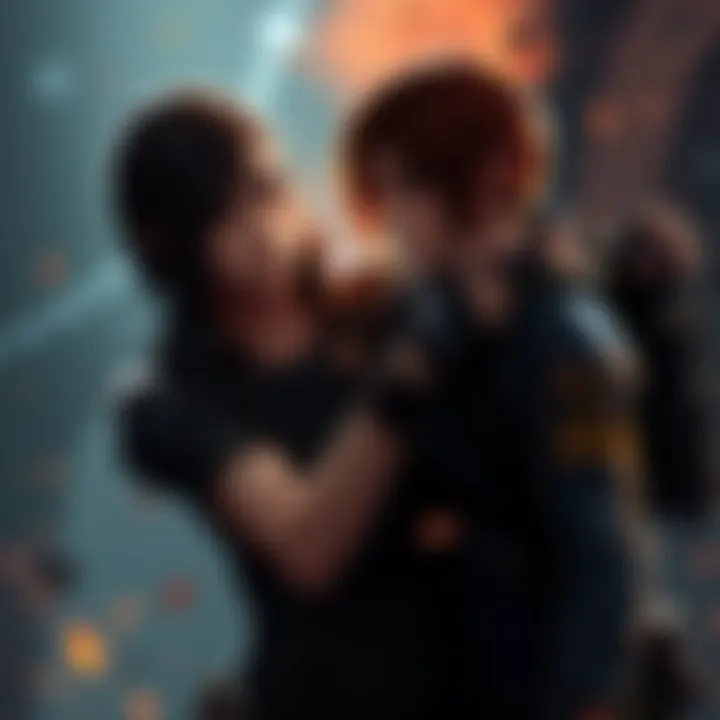 Leon and Ada sharing a tense moment during a mission in Resident Evil 6