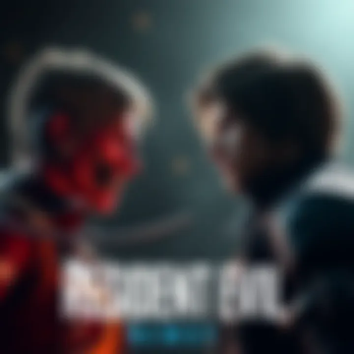 Leon prepares to battle two Chunks in Resident Evil 9