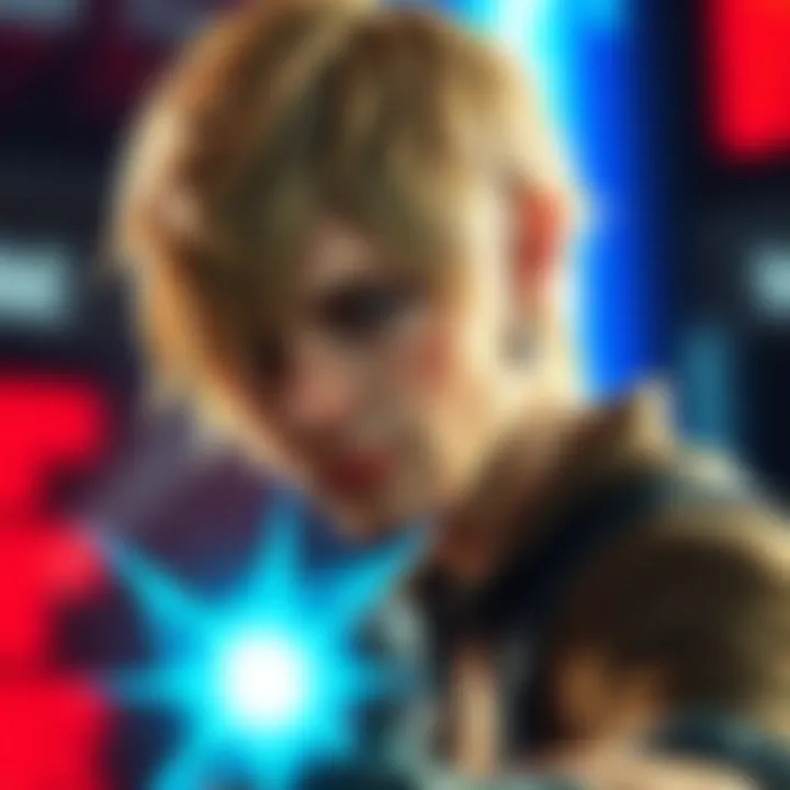 Leon from Resident Evil 4 showing off his blonde hair style, highlighting the character design and humor around it.