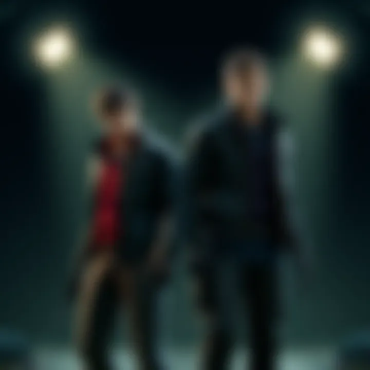 Leon and Chris standing together in a dark setting, ready for action in Resident Evil Requiem DLC