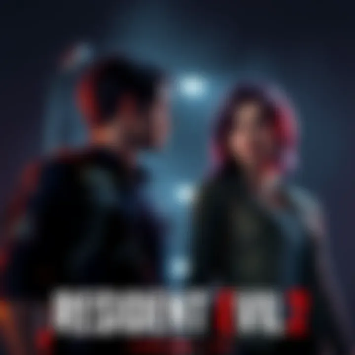 Leon and Claire standing together, showcasing their bond in a tense moment from Resident Evil 2