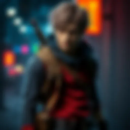A work-in-progress cosplay of Leon from Resident Evil 9, showcasing a partially finished outfit and custom pieces