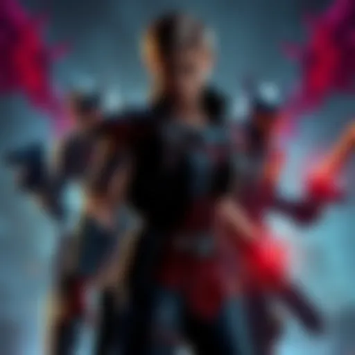 Leon Kennedy stands ready for battle against the Four Lords from Resident Evil, showcasing his determination and combat skills.