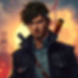 Leon stands confidently with a determined expression, showcasing his unique abilities and traits that impact the story.