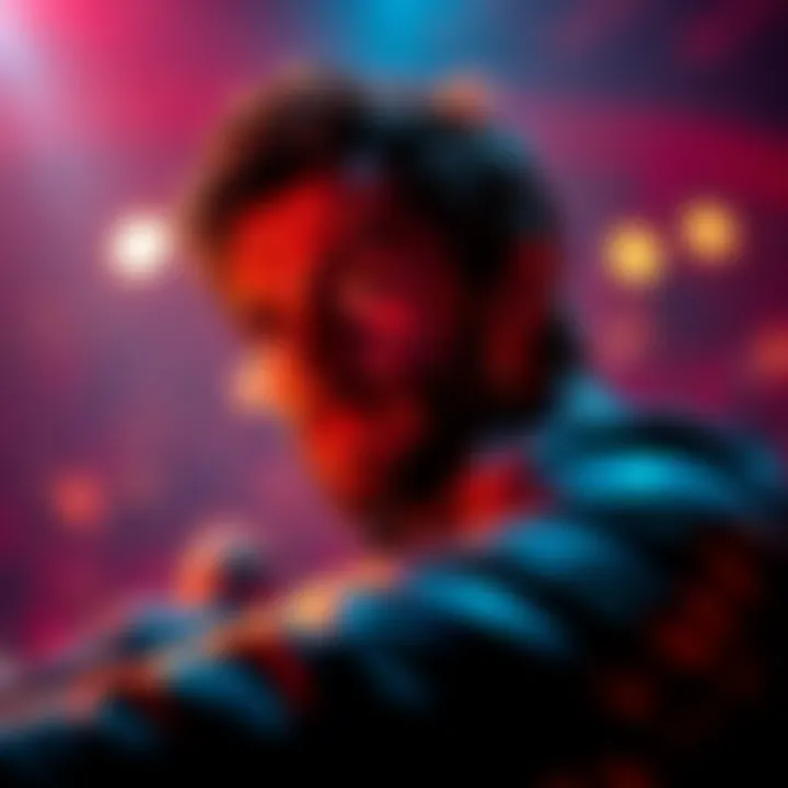 Leon showcasing charisma in a dramatic film scene, captivating the audience with his performance