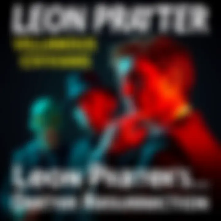 Leon Prater contemplating over Puppet Combo villains from Dexter Resurrection, with a dark background hinting at tension and romance.