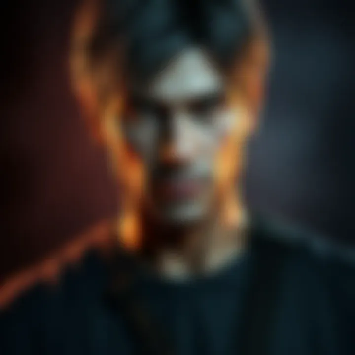 Leon from Resident Evil 4 Remake Leon with a round neck t-shirt, showcasing a mod that resembles his original look from the classic game.