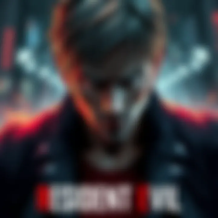 Leon shown with a masculine appearance and quirky style in the latest Resident Evil game