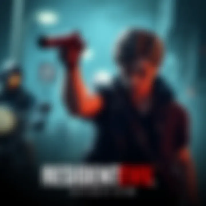 Leon, the main character, is shown in action, ready for a new adventure in Resident Evil Requiem.