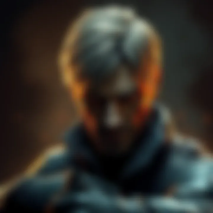 Leon at his strongest in Resident Evil Requiem Leon faces intense challenges with a determined expression, showcasing his peak strength in a dark, ominous setting.