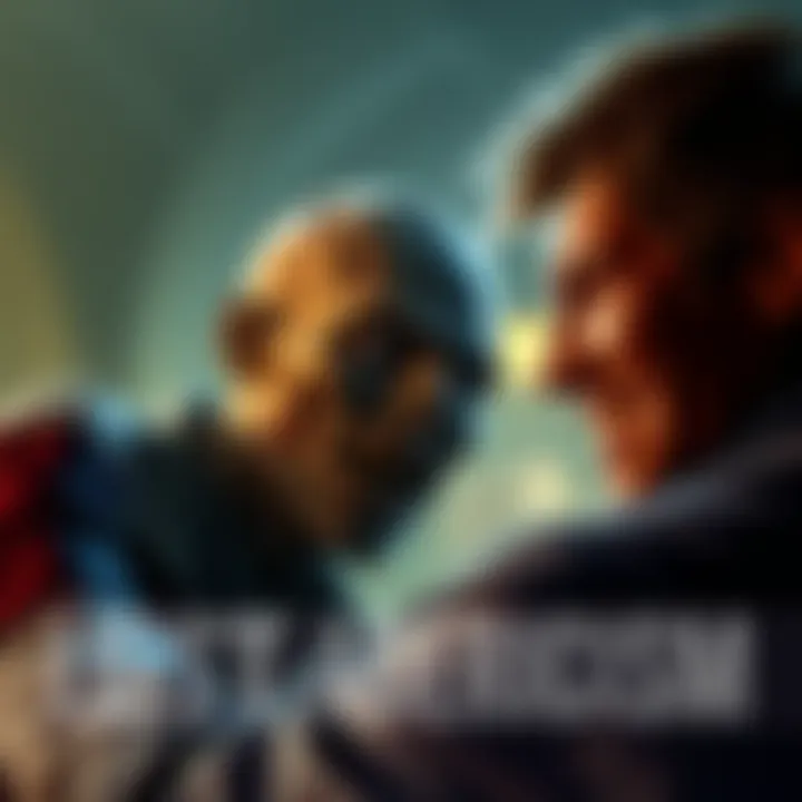 Leon using sarcasm Leon Kennedy smiling and delivering a sarcastic line while facing a zombie, showcasing his humor amidst danger.