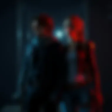 Leon and Sherry stand together in a dark, tense setting, highlighting their contrasting relationship in the original and Remake timelines of Resident Evil.