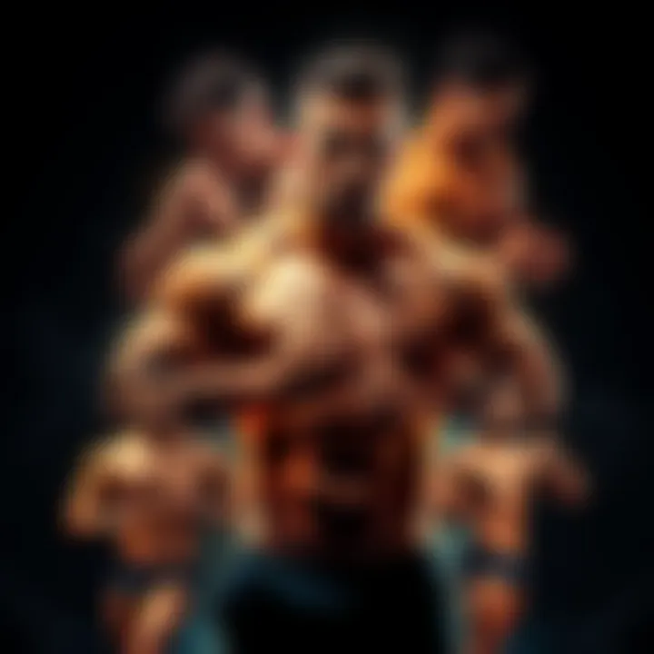 A collage showing Leon's body transformation through different training sessions over 28 years