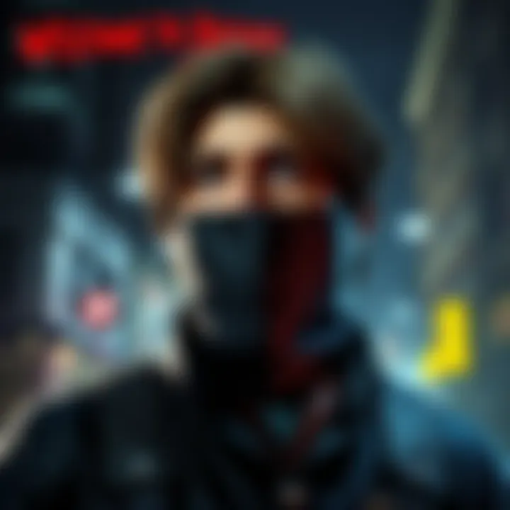 Leon is depicted with a confused expression, contrasting his original game character's confidence, set against a dark, urban backdrop.