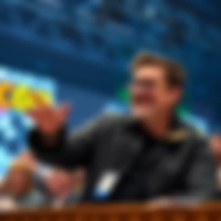 Leon’s voice actor shows off the ring he wears in the game during a panel at MEGACON, engaging with fans.