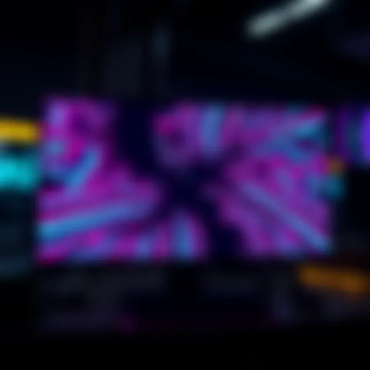 A digital screen displaying the Lepic glitch with vibrant colors and distorted patterns, illustrating its impact online.