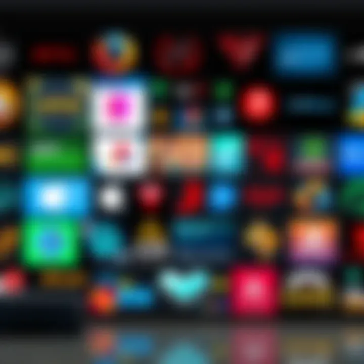 A collage of logos from obscure PC game storefronts, showcasing their unique designs and interface elements.