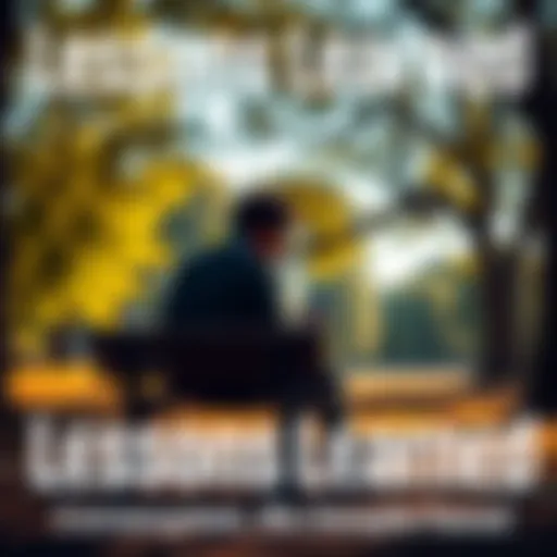 A person reflecting on life choices while sitting thoughtfully on a park bench surrounded by trees and sunlight