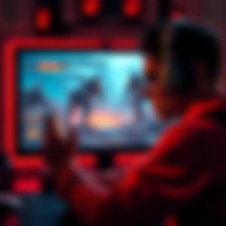 Level Scaling Issues in Gaming A frustrated gamer staring at a game screen showing high difficulty levels in story missions