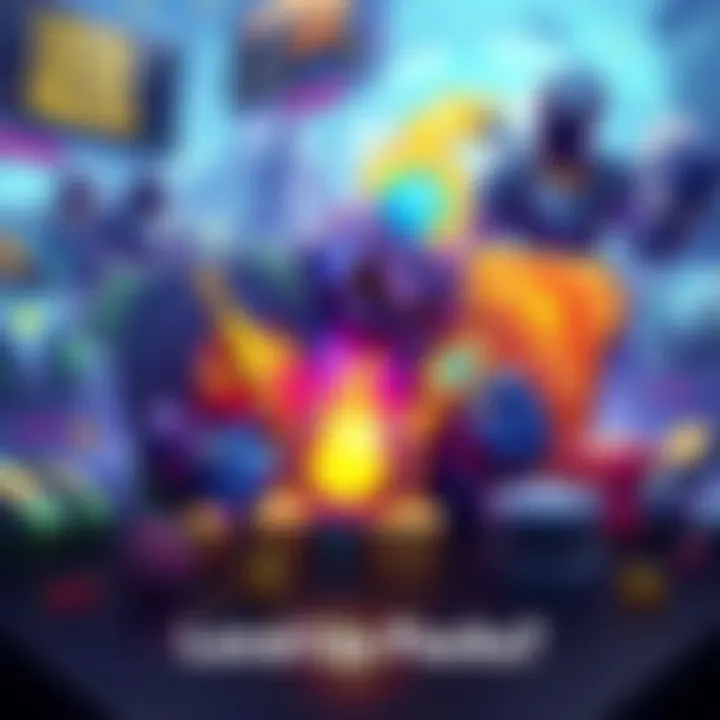 Limited-Time Level Up Packs A vibrant illustration showing fantasy-themed Level Up Packs with various in-game rewards, set against a gaming backdrop.