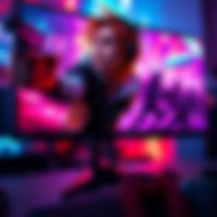 A close-up of the LG UltraGear 24 inch monitor displaying a vibrant gaming scene, showcasing its 180Hz refresh rate and FreeSync features, ideal for PS5 gameplay.