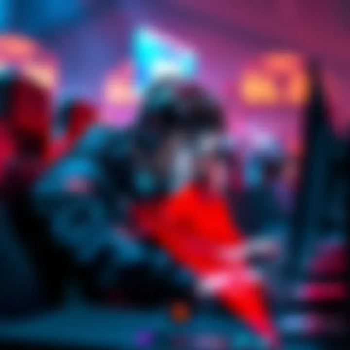 LGD Topson competing in a major esports tournament, showcasing his intense focus and gaming skills.