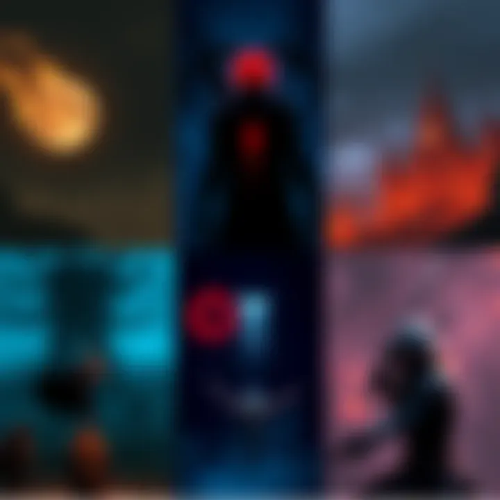 A split-screen showing gameplay scenes from Lies of P, Elden Ring, and Bloodborne, highlighting their unique art styles and gameplay mechanics.