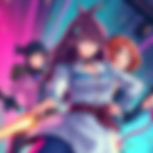 Illustration showing popular female characters from Lies of P in action