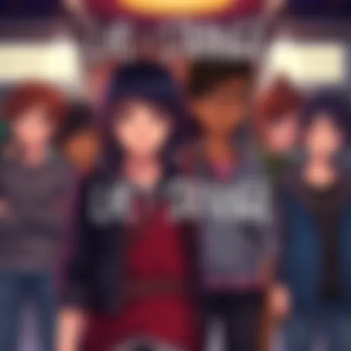 Key characters from Life is Strange 1 and 2 standing together, showcasing their unique styles and expressions in a relatable setting.