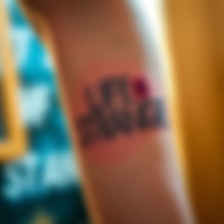 A close-up of a tattoo featuring the Life is Strange logo on a person's forearm, expressing passion for the game.