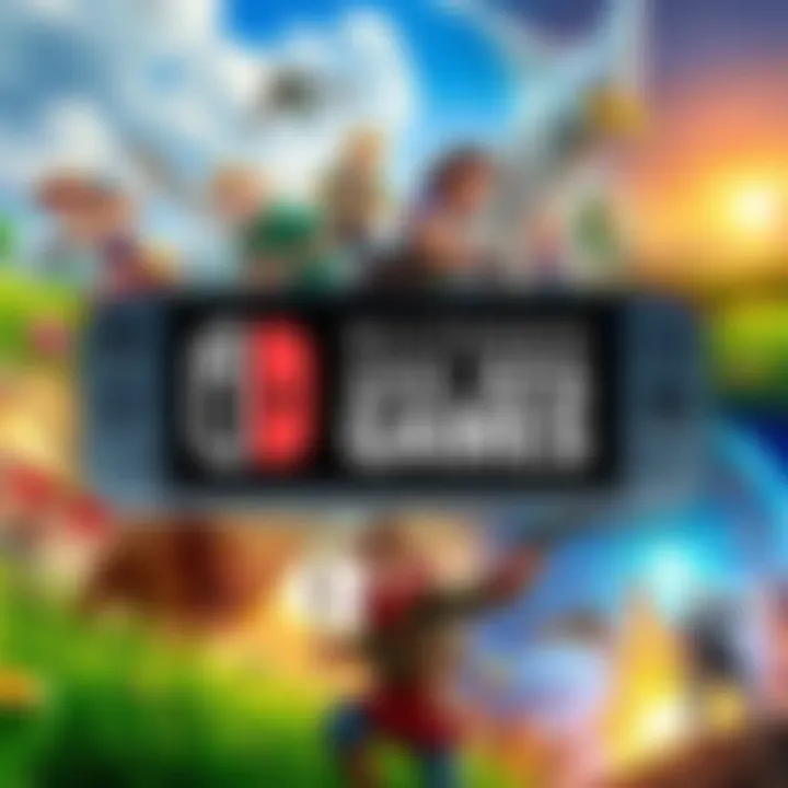 A collage of characters and scenes from life simulation and RPG games on Nintendo Switch, featuring farming, combat, and open-world adventures.