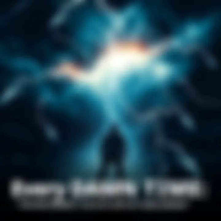 Life's Challenges A person facing a storm with determination, symbolizing life's recurring obstacles.