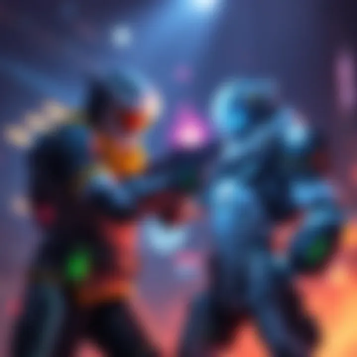 A Lifeweaver character using a healing ability on a teammate in an intense Overwatch match, showcasing teamwork and strategy.