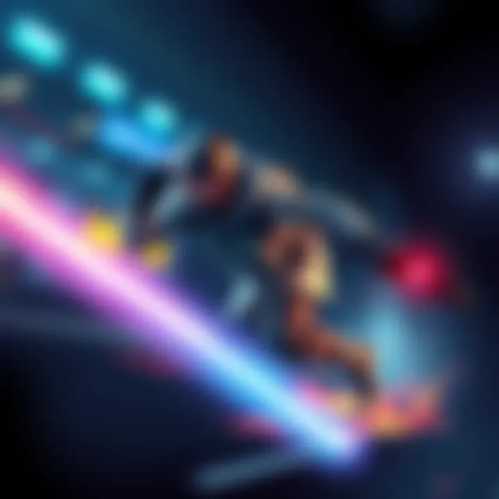 A player demonstrating light equipment during gameplay, showing agility and speed