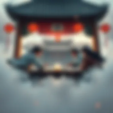 Players in Lijiang Tower using tactics to gain an advantage in the game