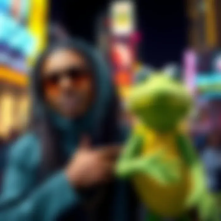 Jeff Gerstmann discussing similarities between Lil Wayne and Frogger with visuals of both