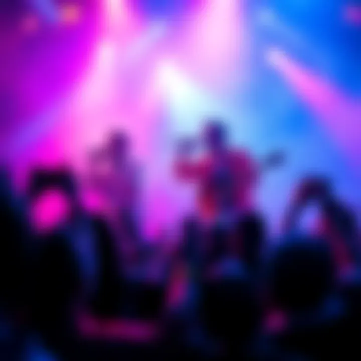 Lil Burst and Revolver engage with fans during a live performance, showcasing their musical energy and connection.