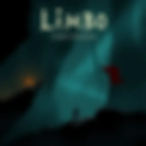 Concept art showing dark, atmospheric scenery with a shadowy character exploring new gameplay elements