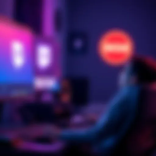 A person sitting at a computer, looking at the screen with a Twitch logo and SO2 logo, showing frustration while troubleshooting account linking issues.