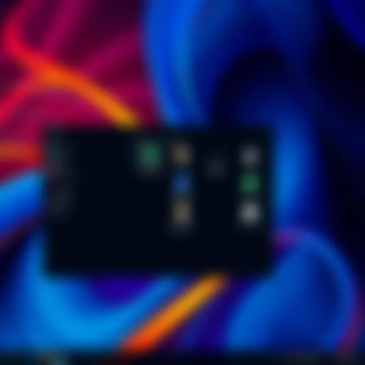 Linux-like menu bar in Windows 11 A visual representation of a Linux-style menu bar integrated into Windows 11, showcasing different application options.