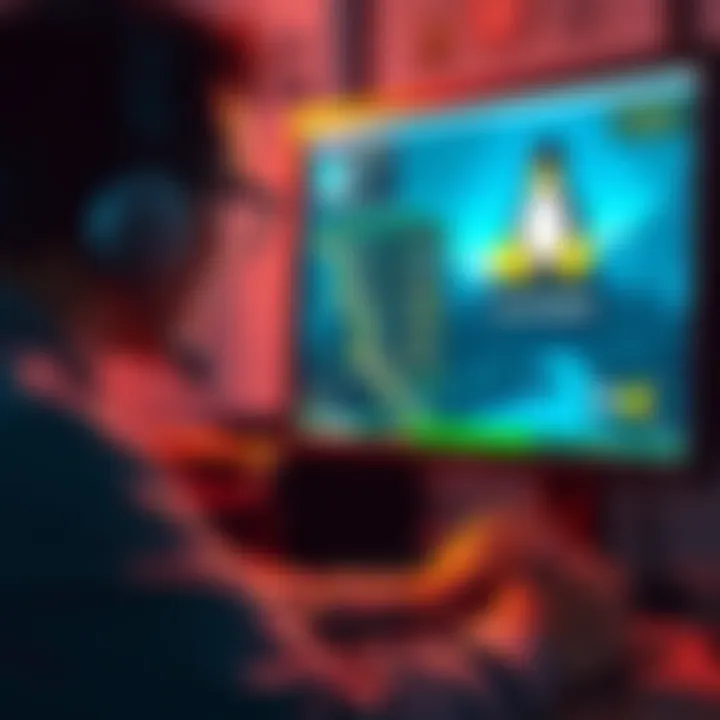 A frustrated gamer looks at a computer screen showing a game missing Linux support after Patch 1.8.5 release