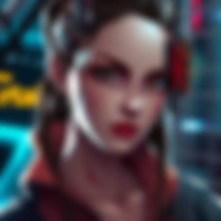 Artistic portrayal of Lisa, showcasing her unique features and expression in the prequel comic, Cage of Cradle, connected to SH1 story.
