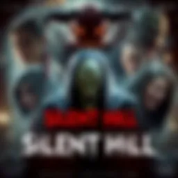 A collage of characters and monsters from Silent Hill films showcasing their unique designs and roles in the franchise.