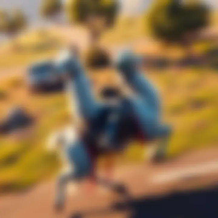 A player experiencing a glitch while riding a llama in a video game, showing distorted movement and effects.