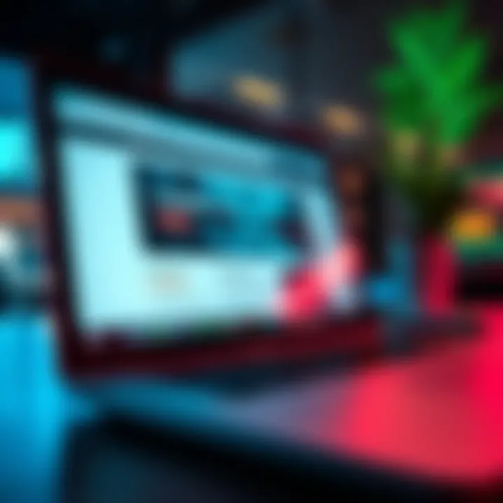 A laptop screen displaying Loaded.com homepage with user reviews and ratings about buying MC.