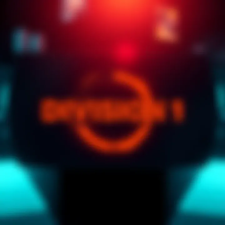A loading screen depicting a game loading for Division 1 with a spinning icon and progress bar