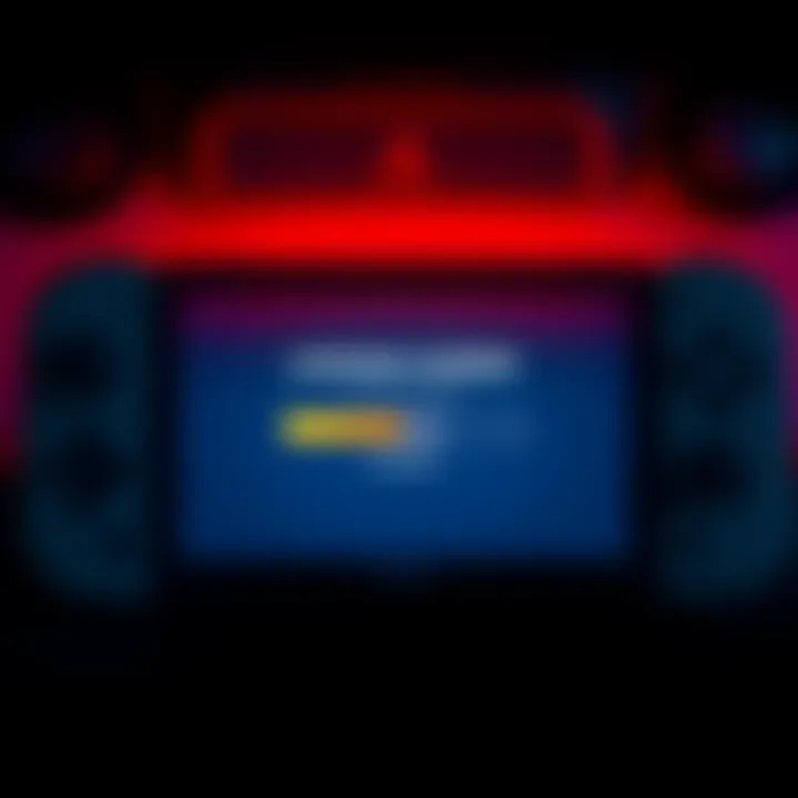 A game console displaying a loading screen with a stuck progress bar, indicating a factory reset issue.
